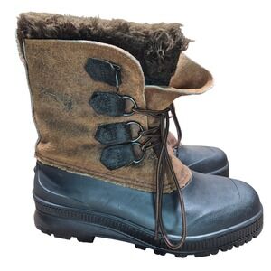 Sorel Womens Badger Brown  Winter Snow Boots Fur Lined Waterproof Insulated 8